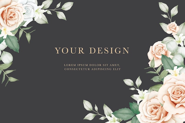 Beau fond floral aquarelle