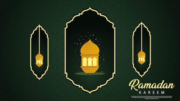 Beau Fond De Ramadan Kareem Avec Motif Graphique Vectoriel