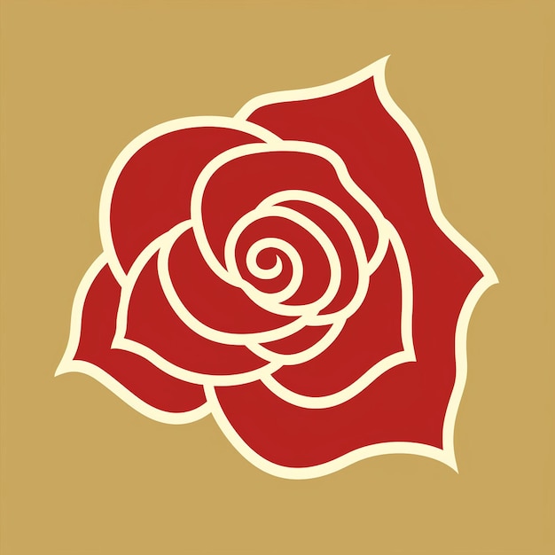 Vecteur un beau logo rose