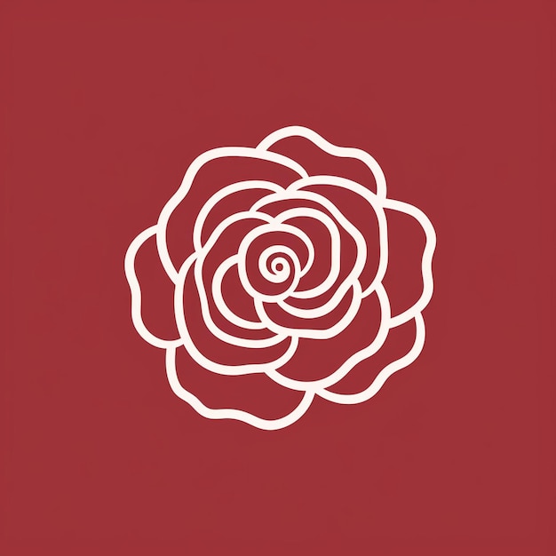 Vecteur un beau logo rose