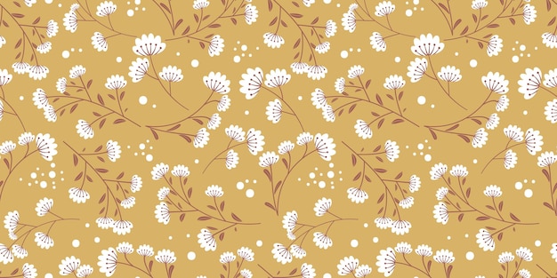 Beau Et Magnifique Modèle De Fleurs De Printemps Pour Le Papier Peint En Tissu Et Plus Encore