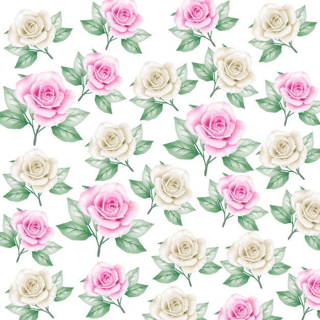 beau modèle sans couture avec aquarelle florale