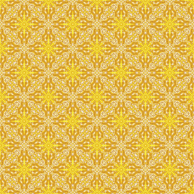 Vecteur beau modèle thaïlandais or fleur jaune fond transparent asie tissu art illustration de mode ornement orné style décoratif