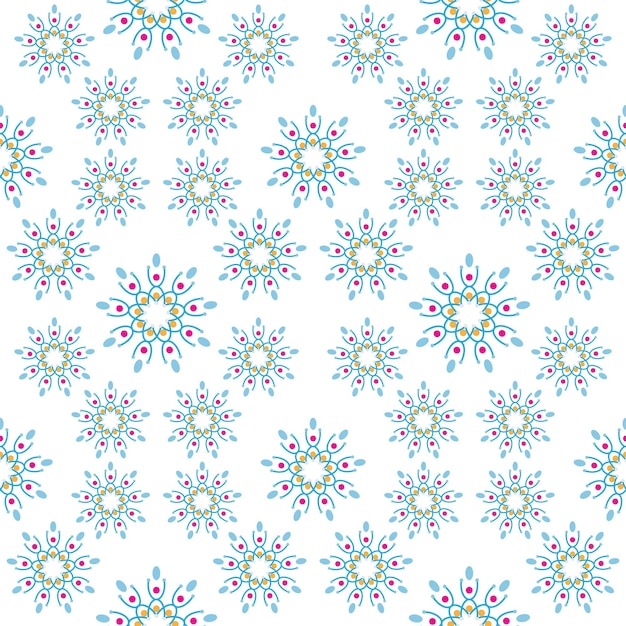 Beau Motif De Fleurs Géométriques Sans Soudure Modèle De Conception De Fond Floral Abstrait Design Graphique élégant Coloré Ornement Rétro Mosaïque Blanc Bleu Rose Beige