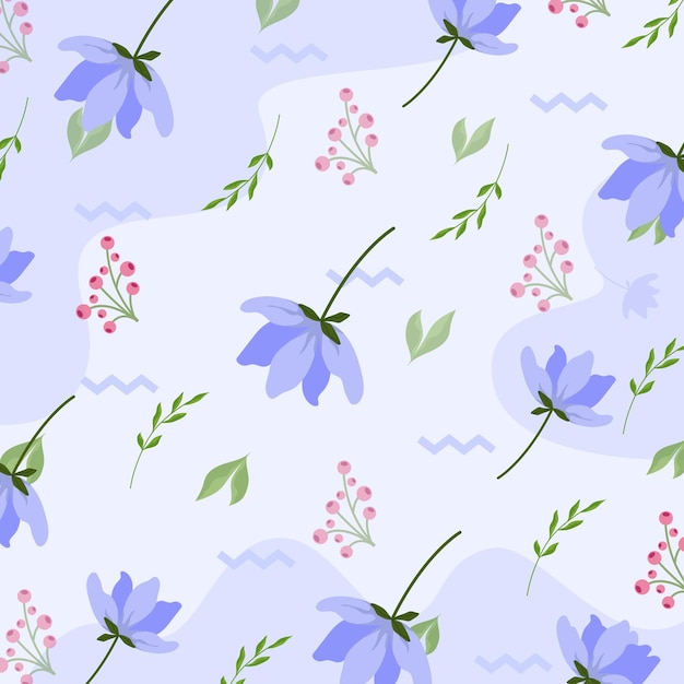 Beau Motif Floral Coloré