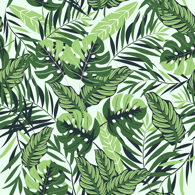 beau motif tropical