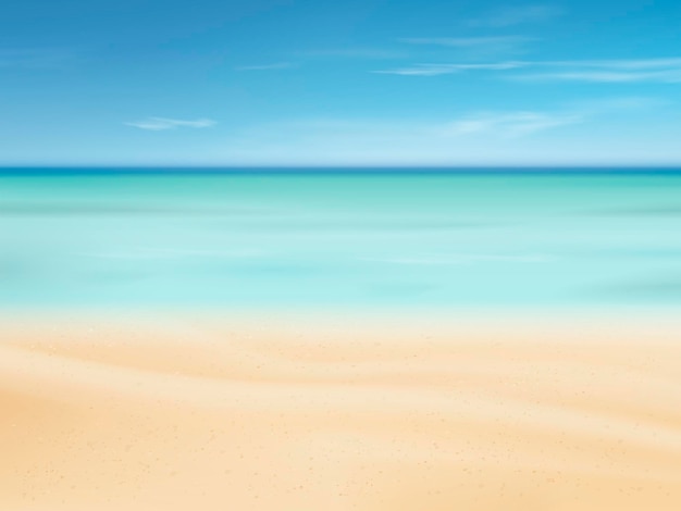 beau sable de scène de plage à l'arrière-plan