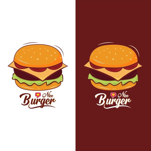 beau vecteur de conception de t-shirt burger