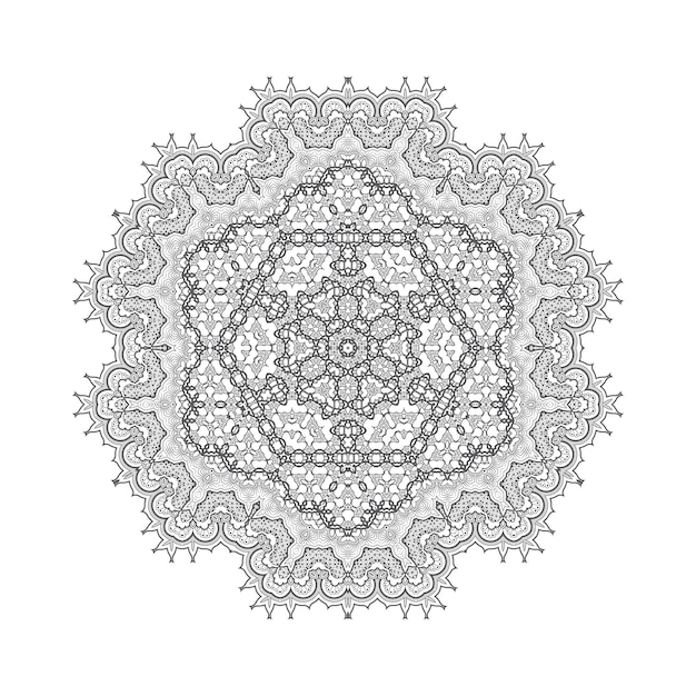 beau vecteur de mandala pour la conception