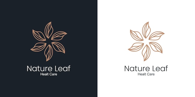 Vecteur beauté nature fleur logo design inspiration