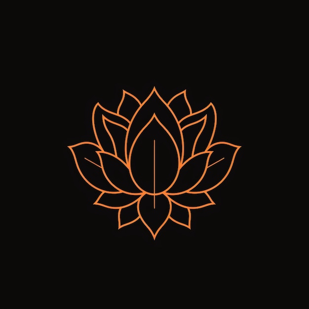 Vecteur la beauté de la nature, la méditation zen, la paix, la sérénité, le logo du yoga