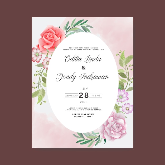 Beaux Modèles D'invitation De Mariage De Verdure