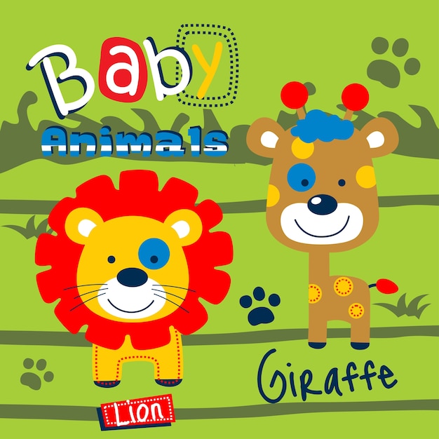 bébé animaux drôle de bande dessinée