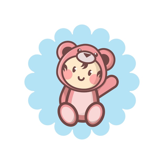 Bébé déguisé en ours