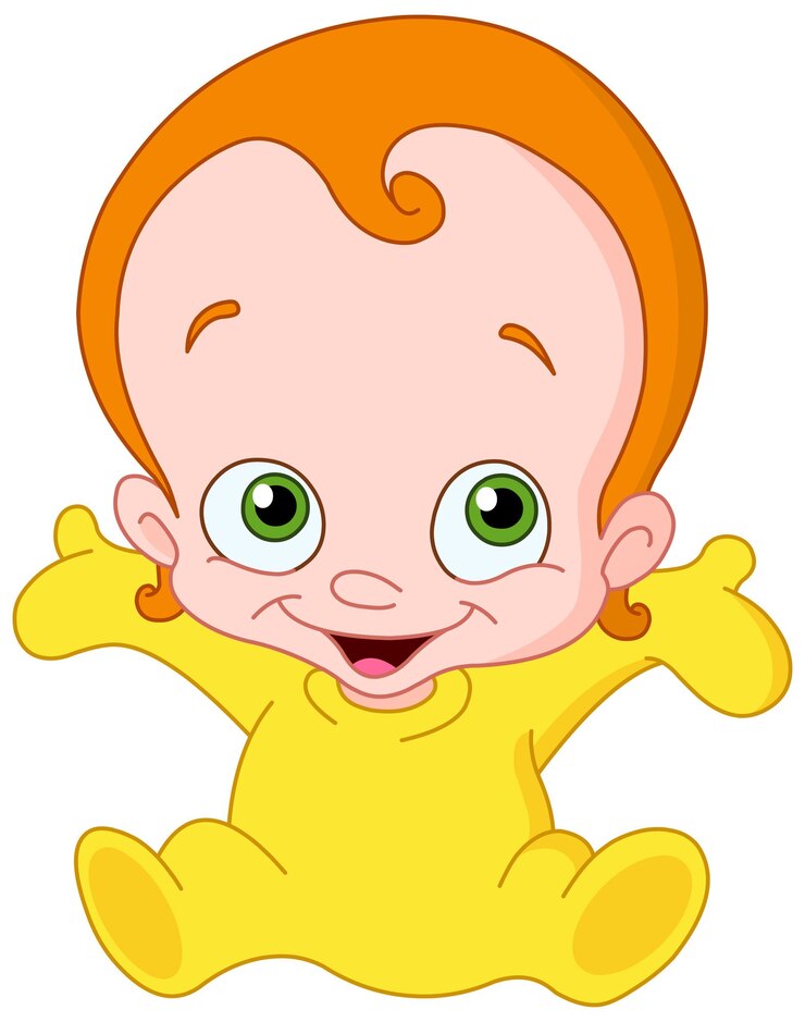 Vecteur le bébé joyeux