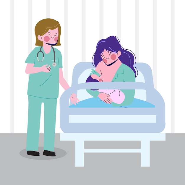 Bébé nouveau-né à l'hôpital