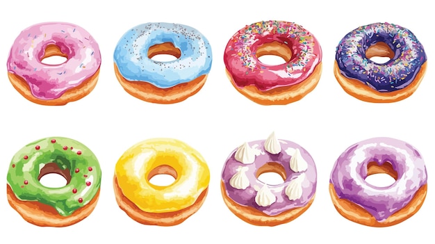 Des beignets colorés variés