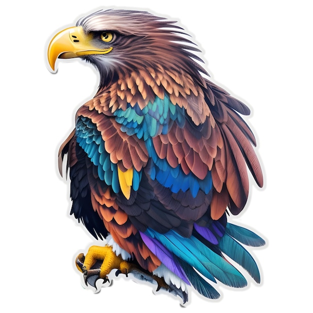 bel aigle coloré