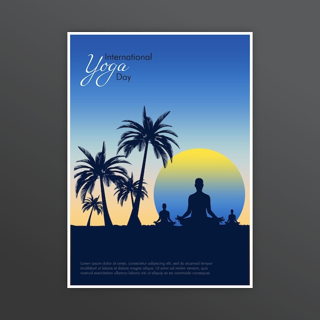 Belle Affiche De Yoga