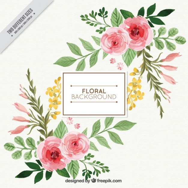 Belle Aquarelle, Floral, Fond