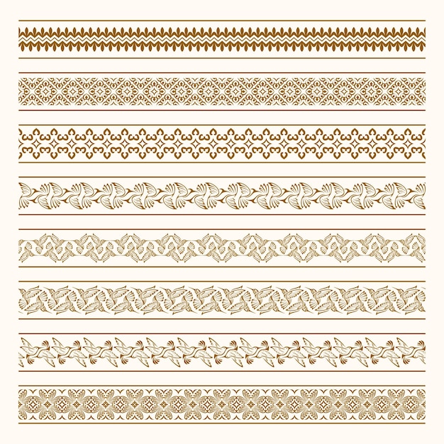 Belle bordure avec un style vintage sans couture