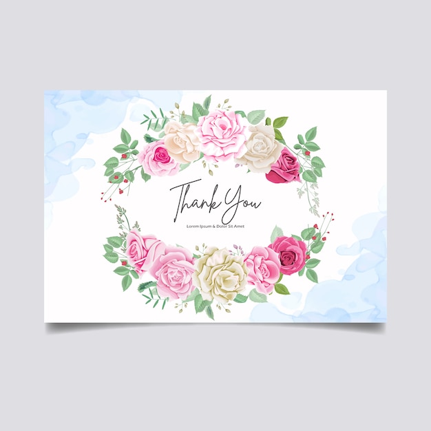 Belle Carte D'invitation De Mariage Floral