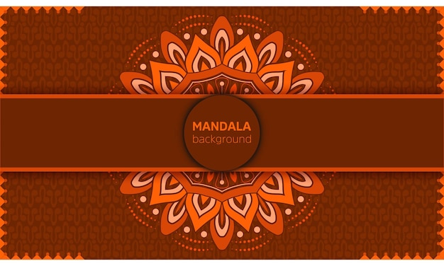 Belle carte de voeux vintage décorative avec des ornements de mandala