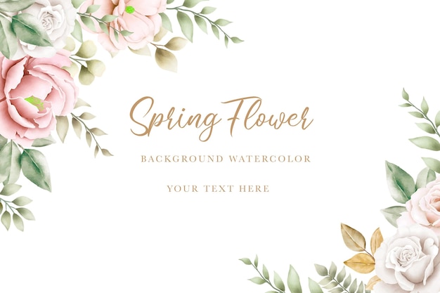 belle couleur d'eau rose florale à l'arrière-plan