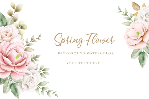 belle couleur d'eau rose florale à l'arrière-plan