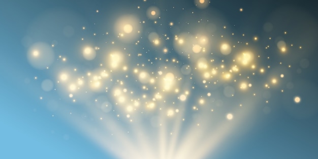 Belle étoile brillante. illustration d'un effet de lumière sur un fond transparent.