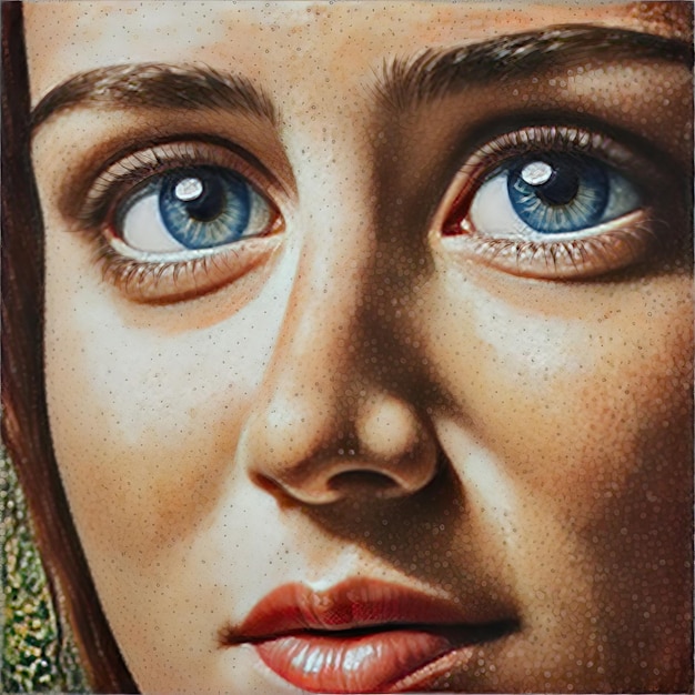 Vecteur une belle femme avec des yeux d'or une belle femme with a golden eyes