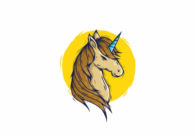 Belle Illustration De Licorne Brune