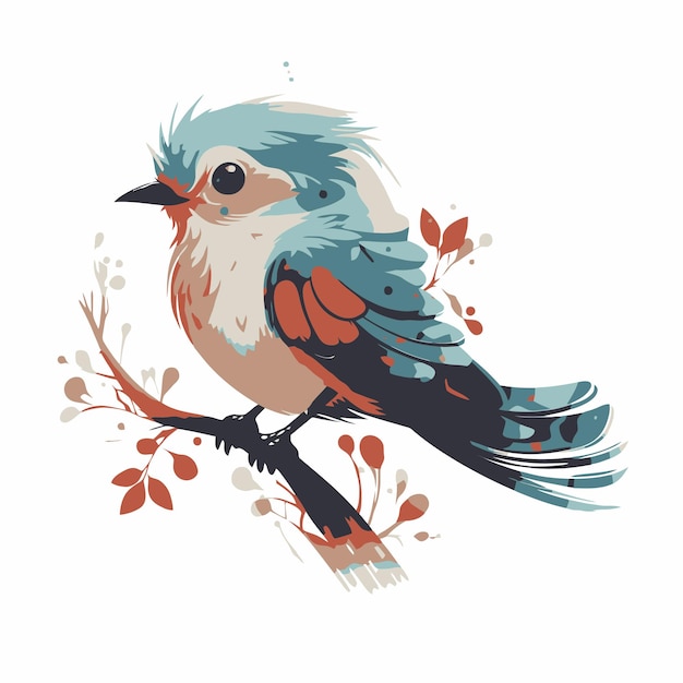 Belle illustration d'oiseau
