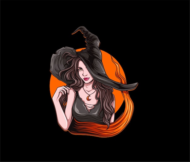 Belle illustration de sorcière