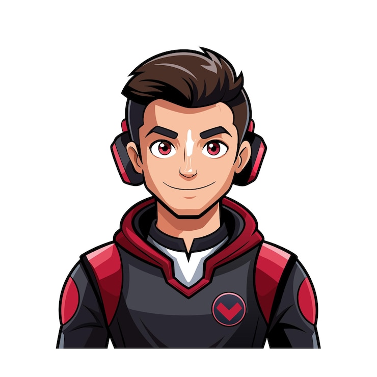Vecteur une belle illustration vectorielle de personnages de dessins animés professionnels