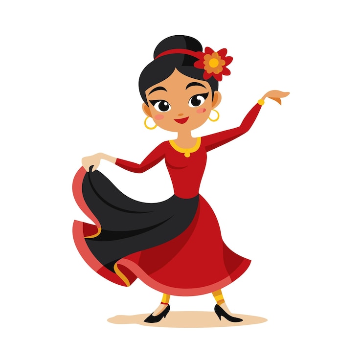 Vecteur une belle illustration vectorielle de personnages de dessins animés professionnels