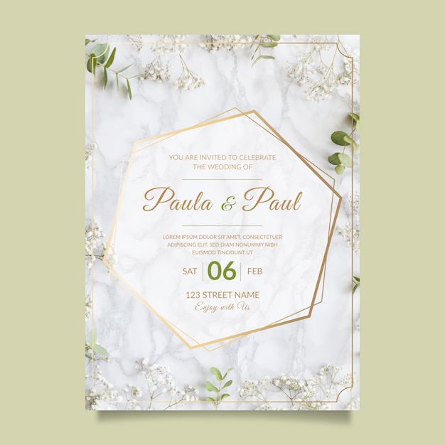 Belle Invitation De Mariage Avec Photo