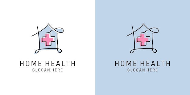 Belle Ligne De Logo De Maison De Santé