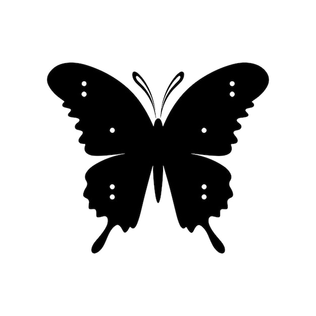 Une Belle Silhouette De Papillon.