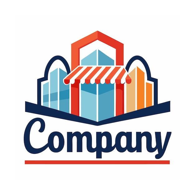 Une belle et unique conception de logo pour une entreprise de commerce électronique et de vente au détail