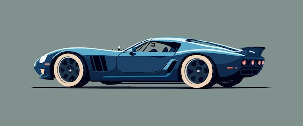 Cette belle voiture vous apporte le plaisir de conduire Prenez juste le volant et partez pour un voyage inoubliable une affiche élégante une voiture de sport cool AI générative vitesse exorbitante Illustration vectorielle