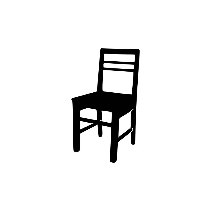 Vecteur belles chaises en bois silhouette vecteur chaise silhouette vecteur