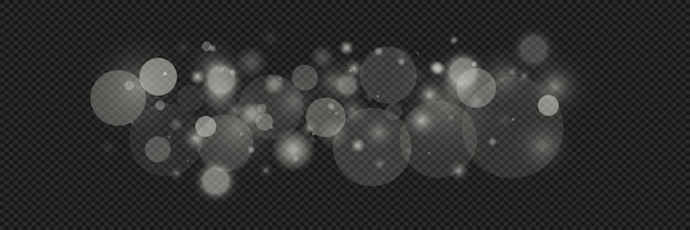 De belles étincelles brillent avec une lumière spéciale