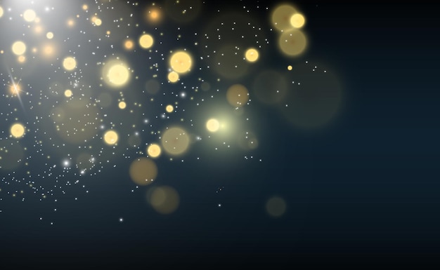 De belles étincelles brillent d'une lumière spéciale.