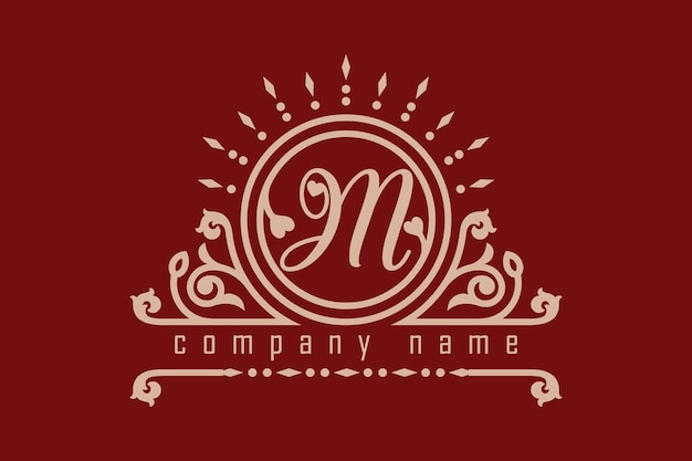 Vecteur belove monogram lettre m logo designs