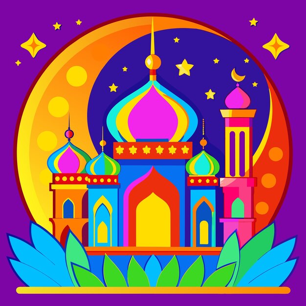 Vecteur les bénédictions du ramadan eps fichiers vectoriels pour un mois de renouveau spirituel