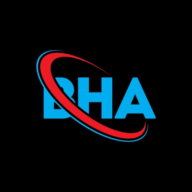 Bha Logo Bha Lettre Bha Lettre Logo Design Initiales Bha Logo Lié à Un Cercle Et Un Monogramme En Majuscules Logo Bha Typographie Pour Les Entreprises Technologiques Et La Marque Immobilière