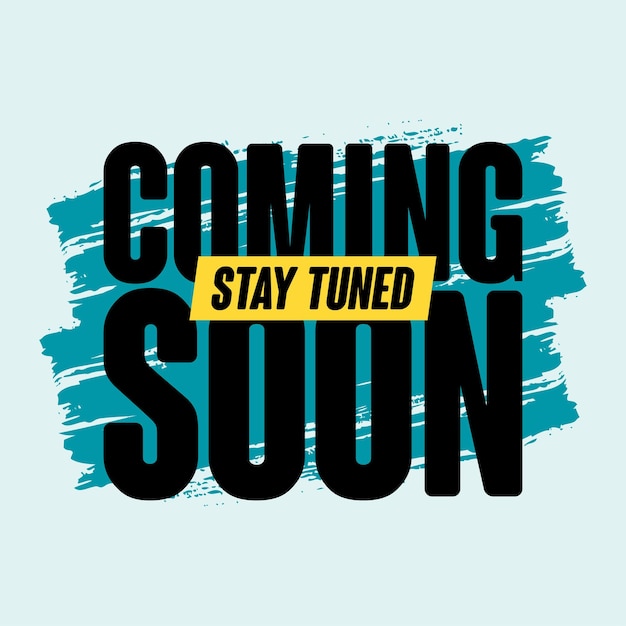 Bientôt teaser promo display graphique asset eps vector