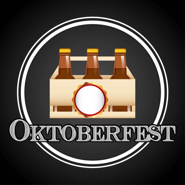 Vecteur bienvenue festival de la bière oktoberfest