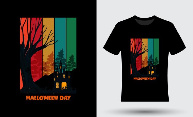 Bienvenue Halloween T-shirt Design Vecteur